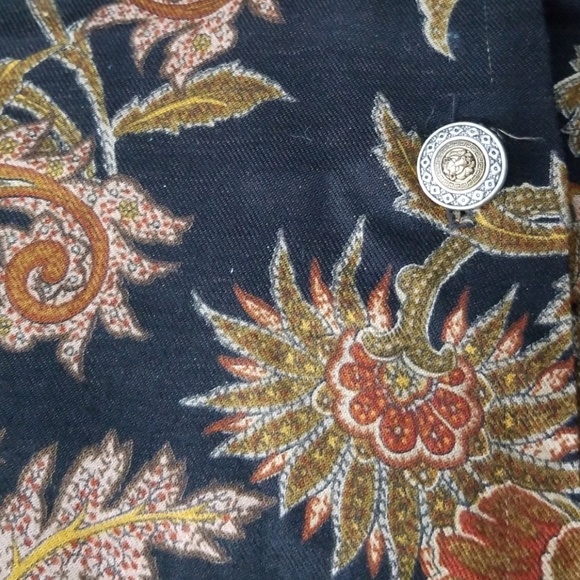 💥SALE! Flossie size 8 paisley button down blouse - Picture 3 of 3